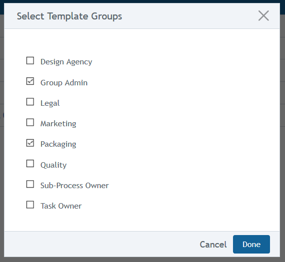 Process Templates – BLUE Help and Support